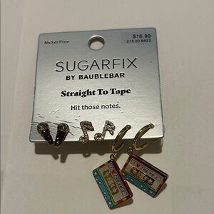BaubleBar Sugarfix Cassette Tape Earrings - Multicolor